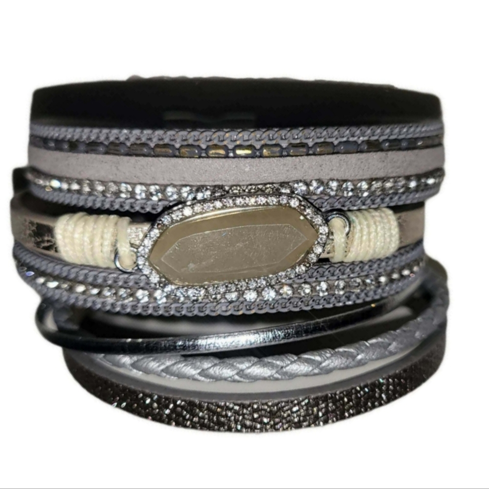 Women’s Silver Bohemian Cuff Bracelet